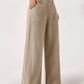 🔥🔥 2026 NEU 🥳☀️ Lässige Damen Loungehose aus Baumwoll-Leinen-Mix 👖 Fließend, gerades Bein & hoher Bund – perfekt für Sommer & Alltag 🌸