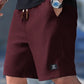 Lässige Herren-Shorts aus Waffelstrick mit Kordelzug