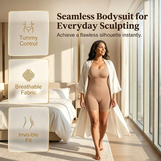 💪【 Limitiertes Angebot – 50% Rabatt】💕Sculpt & Nourish Body-Shaper – Figurformender Bodysuit mit Hautpflege-Technologie – Toilettenfreundlich