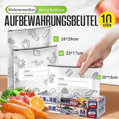 ⏰【Nur für kurze Zeit: 50 % sparen!】🔥Wiederverwendbare, verschließbare Aufbewahrungsbeutel aus Aluminiumfolie