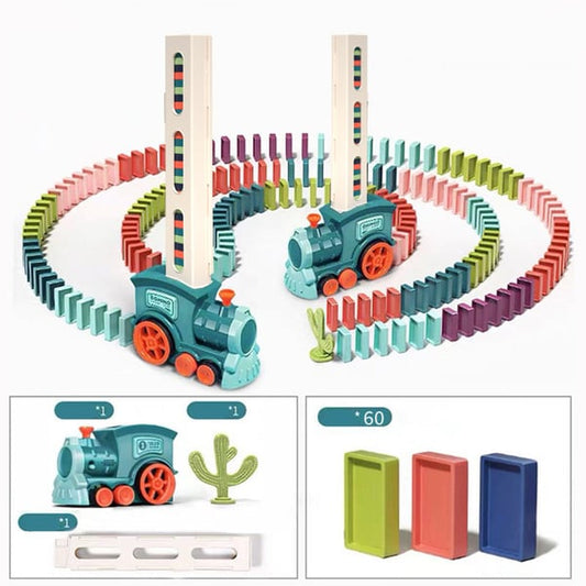🚂🎯 Automatischer Domino-Zug – 50 % Rabatt! Bildschirmfreier Spaß, Montessori-inspiriertes Lernen, sicher und schadstofffrei – das perfekte Geschenk für Kinder von 3 bis 10 Jahren. 🎁