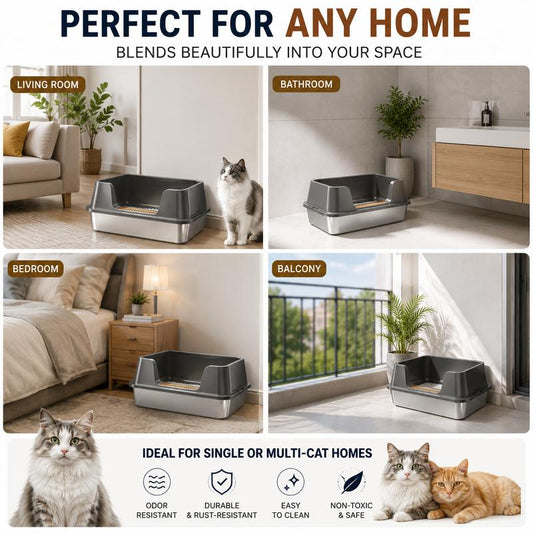 😺💩 50% RABATT! Die Katzentoilette, die schmutzige Böden & schlechte Gerüche beendet – Perfekt für Mehrkatzen-Haushalte. 🛡️💨