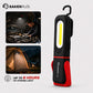 🔥SAKERPLUS Wiederaufladbare Arbeitsleuchte, 3000 lm COB-LED Magnetische Mechaniker-Lampe mit 360°-Schwenkhaken, 180° verstellbarem Ständer, Taschenlampen-Modus, USB-C-Ladung, IP54 Wasserresistenz – für Autoreparatur, Garage & Camping