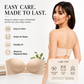 ✨【 Limitiertes Angebot – 50% Rabatt】💕Bügelloser BH mit abnehmbaren Trägern und Rafffunktion