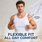 💪👕 6er-Pack Herren Atmungsaktive Sport-Tanktops – 50% RABATT! Ultraweich, leicht, Rippenstruktur – Gym & Alltag. 🔥✨