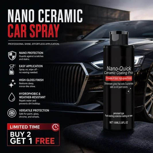 🚗 KAUFE 1, ERHALTE 1 GRATIS! 🧼 Autopflegespray für sofortigen Hochglanz – Hydrophob, UV-Schutz & streifenfrei – Ideal für Lack, Plastik & Glas ✨