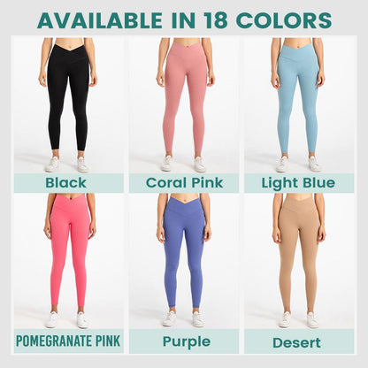 【⏰Limitiertes Angebot – 50 % Rabatt!】💋V-Line Leichte, dehnbare Crossover-Leggings