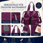 👜 LETZTER TAG 50% RABATT! Premium Alltags- & Reisetasche aus leichtem wasserabweisendem Oxford-Stoff, 3 Tragevarianten & viele Fächer