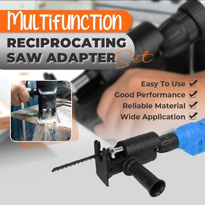 【🔧 Limitiertes Angebot – 50% Rabatt! 】❄️ Sabersägeadapter für Bohrmaschine – Vielseitig, robust & einfach zu montieren – Ideal für Holz, Kunststoff & dünnes Metall 🪚