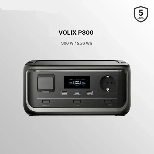 🔥Tragbare Powerstation, 256Wh LiFePO4 Akku, 300W (Max 600W) Solargenerator, <20 ms USV, 100W USB C Ausgang, 3000 Ladezyklen Für Camping Draußen Reisen Notfälle Spieler Festival