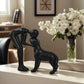 🐕🧑 Mann & Hund Skulptur – 50% RABATT! Einzigartige Figur, warm & liebevoll, perfekt für Büro, Wohnzimmer & Schlafzimmer. 🔥🏠