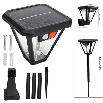 🌞🌱Solar-Wandleuchte mit Bewegungsmelder – Wasserdichte LED-Außenleuchte für Garten & Zaun
