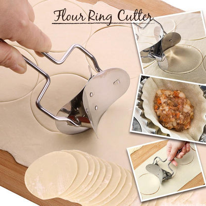 【🌸50% Rabatt !】🔥Manuelle Teigtaschenmaschine – Einfache Ravioli-Form mit Mehlring-Ausstecher aus Edelstahl