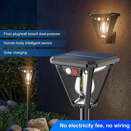 🌞🌱Solar-Wandleuchte mit Bewegungsmelder – Wasserdichte LED-Außenleuchte für Garten & Zaun