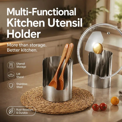 【🔥Limitiert – 50 % Rabatt!】🍳 Multifunktionaler Küchenutensilien-Organizer | Hochwertiger Edelstahl für hohe Stabilität · Platzsparendes vertikales Design · Leicht zu reinigen und ölbeständig