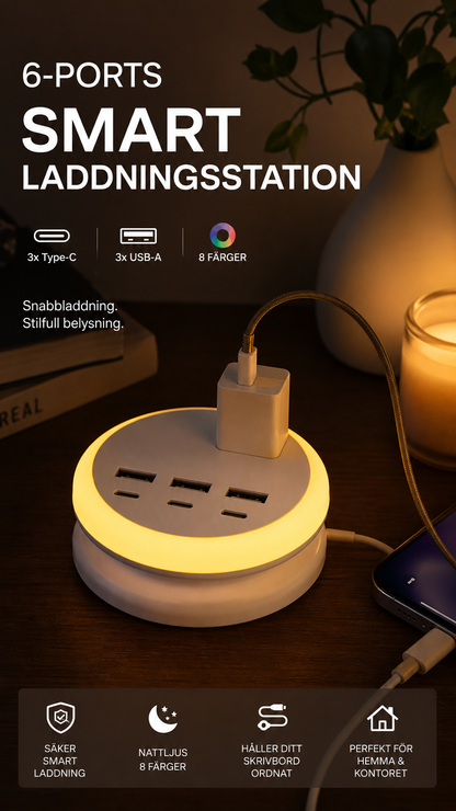 🔥 50% RABATT auf ausgewählte Produkte 🎉 Tragbare Ladestation mit 6 Anschlüssen