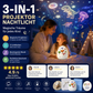 🔥 Heute -50 %! 🦕🦕🥚 Dino-Ei-Nachtlicht-Projektor mit Musik – Timer, 360° drehbar – magisches Kinderzimmer! ✨
