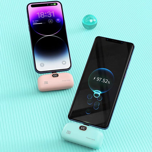 【Limitierte Aktion — 50% Rabatt!】💄 5000mAh Kabellose Powerbank – Lippenstiftgröße &amp; Schnellladung! ⚡