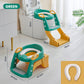 【🎁Limitiertes Angebot – 50 % Rabatt!】🚽 Baby-Toilettensitz Kinder mit Treppe Toilettentrainer für Kinder WC Sitz mit PU Gepolsterter Höhenverstellbar und Faltbar