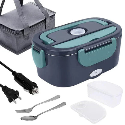 🍱 50% RABATT! 🔥 Tragbare Heiz-Lunchbox mit Edelstahl-Einsatz – Trockene Erwärmung, 12V/220V & doppelte Spannung – Ideal für Auto, Büro & Reisen ⚡