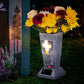 🪔 50% RABATT! 💐 Solarbetriebene LED-Grabvase mit Erdspieß – Automatisches Ein-/Ausschalten, Wasserdicht & Perfekter Dauerhafter Grabstein-Halter ✨