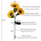 🌻 Realistisch & Wetterfest | Solar-Sonnenblume 2026 Bestseller | IP65 Outdoor-Dekoration