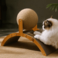 🐱50% RABATT! 🧶 Natürlicher Sisal-Kratzball mit Kartonunterlage – Befriedigt den Kratztrieb, Schont Möbel & Für jede Katze 🎉