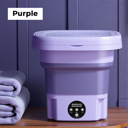 🧺✨ Mini-Falt-Waschmaschine – 8 L Kapazität, 3 Geschwindigkeiten, waschen + schleudern – platzsparend & tragbar. 🏠