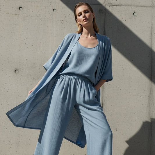 ⚡Free Shipping＆50％ OFF⚡Elegant Relaxed Fit 3-Piece Loungewear for Women