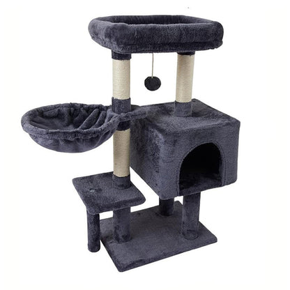 🔥【Limitiertes Angebot – 50% Rabatt!】✨Großer Kratzbaum mit Spielbereich für Wohnungskatzen