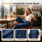 🥳ZOMER-UITVERKOOP🥳💞MEER DAN 50.000 VERKOCHT!💥54% KORTING! 🔥Damesjeans met wijde pijpen en korte lengte, zonder rits