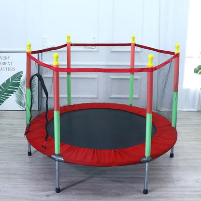 🔥1,4 m großes Kindertrampolin mit Sicherheitsnetz