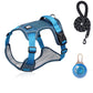 🐾50% Rabatt!🦮Zugstopp‑Hundegeschirr mit Front‑D‑Ring, komplett mit Leine & LED‑Halsband für sichere Spaziergänge 🔦