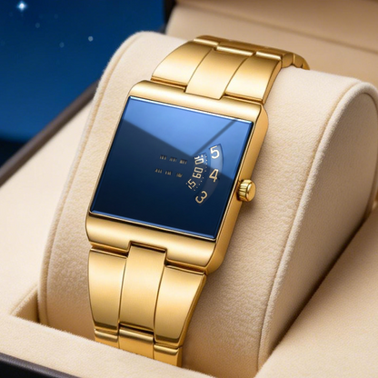 【⌚Historisch niedrigster Preis –  50% RABATT!】 💼 Herren-Quarzarmbanduhr im quadratischen Design – Edelstahlband, wasserdicht & modern – Ideal für Alltag & Business ✨