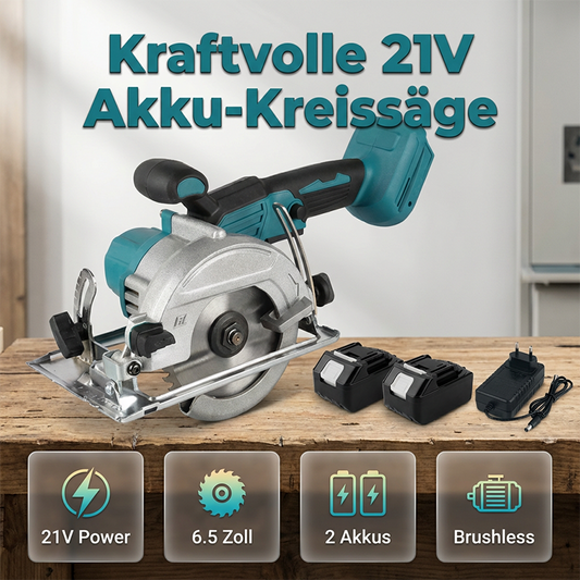 ⚡🛠️ 50% KORTING! Hogesnelheids-accucirkelzaag met borstelloze motor – Krachtig, draadloos & precisie