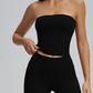 🎁Weiches trägerloses Bandeau-Top in Unifarbe für Damen