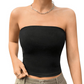 🎁Weiches trägerloses Bandeau-Top in Unifarbe für Damen