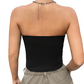 🎁Weiches trägerloses Bandeau-Top in Unifarbe für Damen