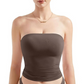 🎁Weiches trägerloses Bandeau-Top in Unifarbe für Damen