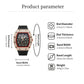 ⌚ Limited Edition – 50% Korting! ✨ Luxe herenhorloge in tonvorm met strass-versiering