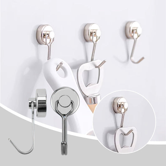 🧲Boorgatvrije sterke 360° draaibare magnetische haak