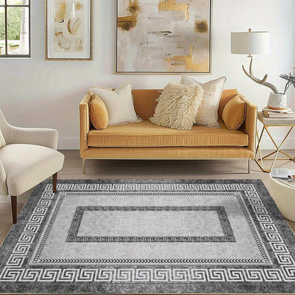 🔥 50 % Rabatt  🛋️ Pflegeleichter Wohnzimmerteppich aus weichem Mikrofaser-Stoff – Schmutzabweisender Teppich für Sofa & Couchtisch