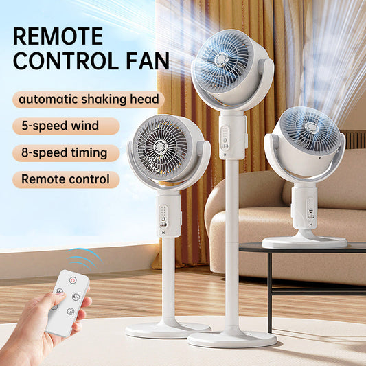 🎊Zomeruitverkoop: 50% korting & gratis verzending🌀✨Gemotoriseerde vloerventilator, 20dB ultrastille ventilator, 30m luchtstroombereik, 2465m³/h luchtstroom, ventilator met afstandsbediening & koeling