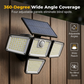 【🔥Limitiertes Angebot – 50% Rabatt!】 ☀️ 3-Kopf Solar-Wandleuchte mit Bewegungsmelder