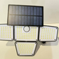 【🔥Limitiertes Angebot – 50% Rabatt!】 ☀️ 3-Kopf Solar-Wandleuchte mit Bewegungsmelder