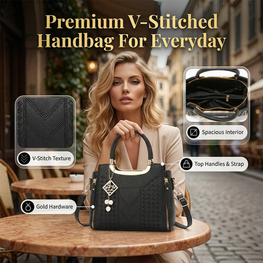 ✨60% korting👜 Elegante damestas met handvat en schouderriem ✨