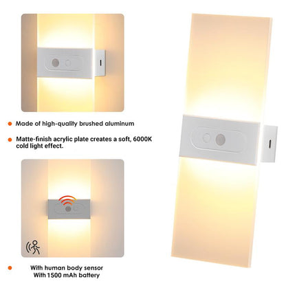 🏠💡 50% RABATT! Wiederaufladbare Wandleuchte mit Bewegungsmelder – Kabellos, 3 Modi & warmweißes Licht – Perfekt für Flur, Treppen & Keller ✨