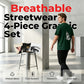 Men's Streetwear Graphic T-Shirts 4-Piece Set
