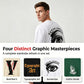 Men's Streetwear Graphic T-Shirts 4-Piece Set