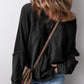 📢📢50% RABATT!! ⏰Damen Lässiges Rundhals-Langarmshirt